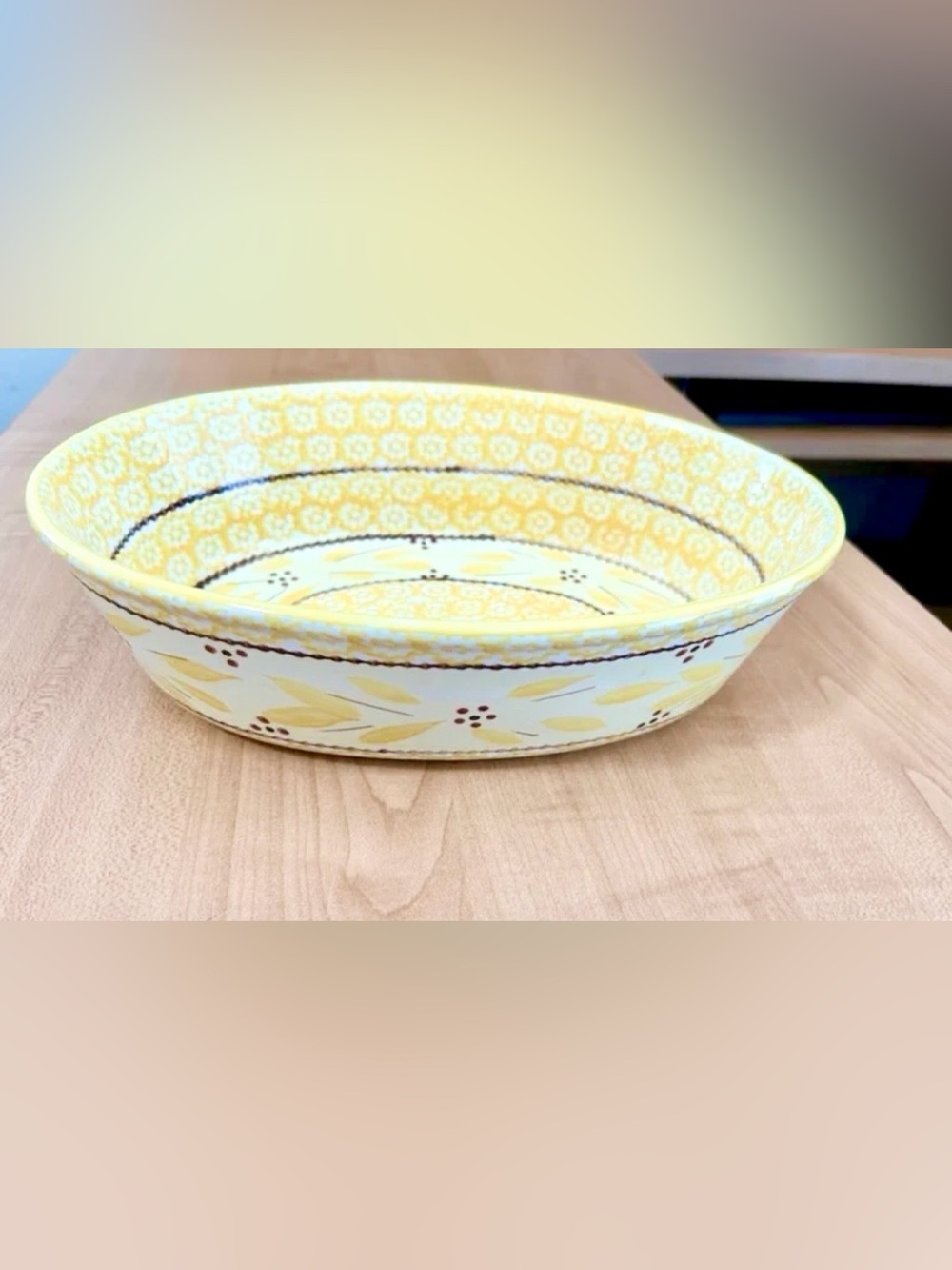 temptations bakeware presentable ovenware old world yellow Tara serving bowl